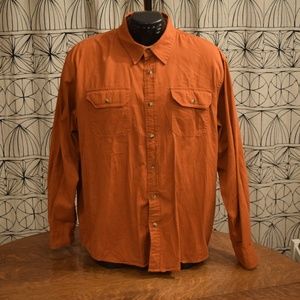 Wrangler Mens Button Down Shirt XL 100% Cotton